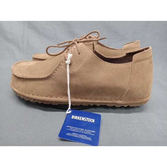 Birkenstock Mens Utti Lace Gray Taupe Suede Moccasin Size 12 REGULAR-NEW NO BOX! main image 11